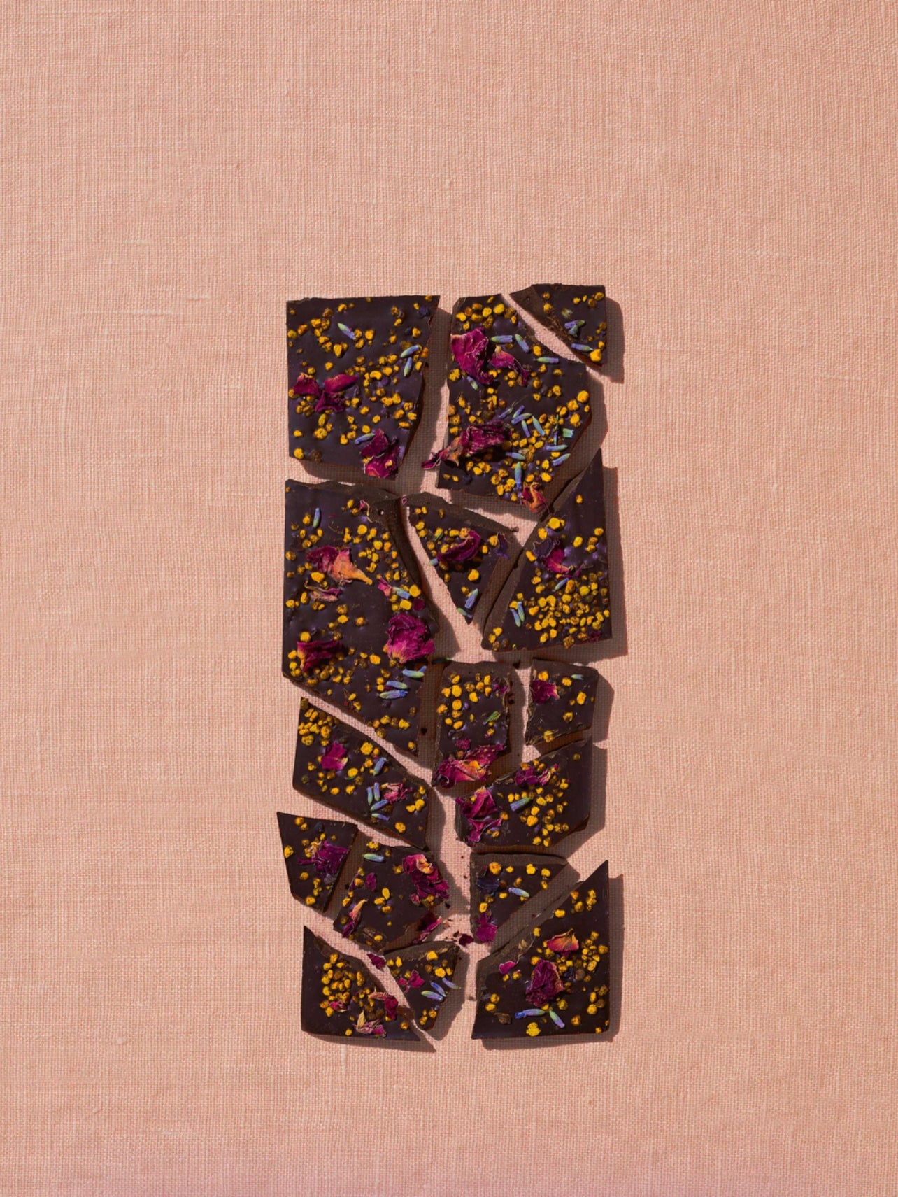 Spring & Mulberry - Lavender, Bee Pollen, Rose Petal Date-Sweetened Chocolate