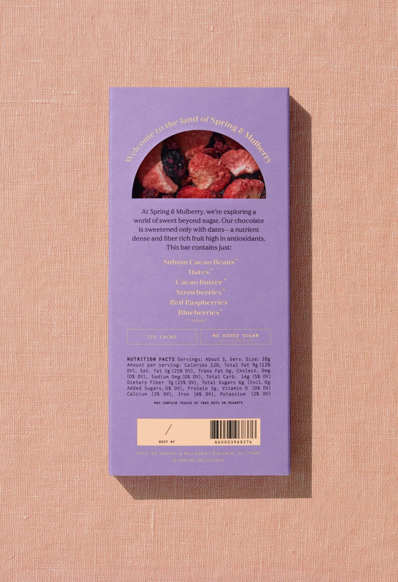 Spring & Mulberry - Mixed Berry Date-Sweetened Chocolate